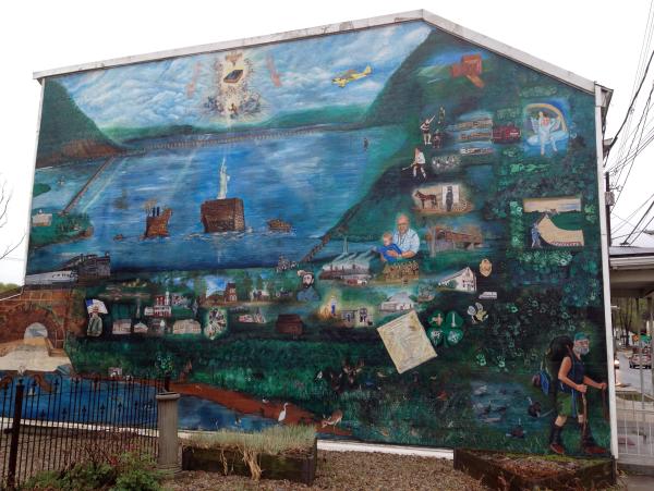 ein Wandbild &uuml;ber Duncannon
